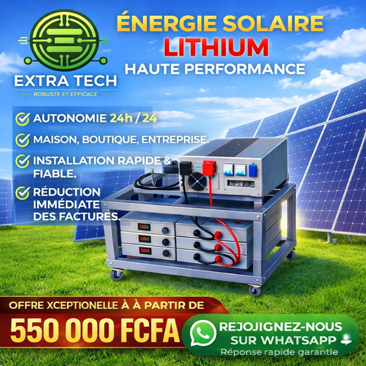 Kit solaire très puissant pour duplex et villa À partir de 550.000f